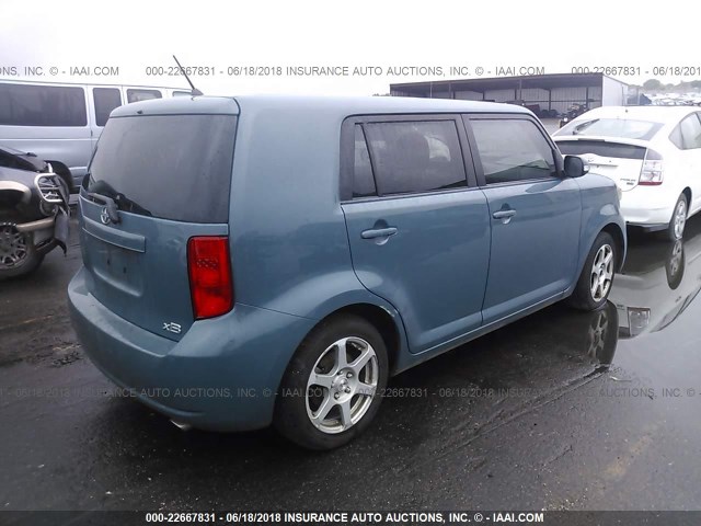 JTLKE50E481007448 - 2008 TOYOTA SCION XB Көк фото 4