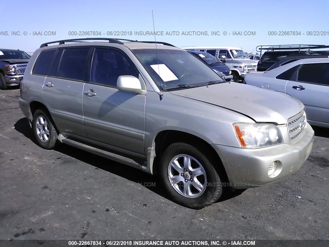 JTEGF21A520047894 - 2002 TOYOTA HIGHLANDER LIMITED GOLD photo 1