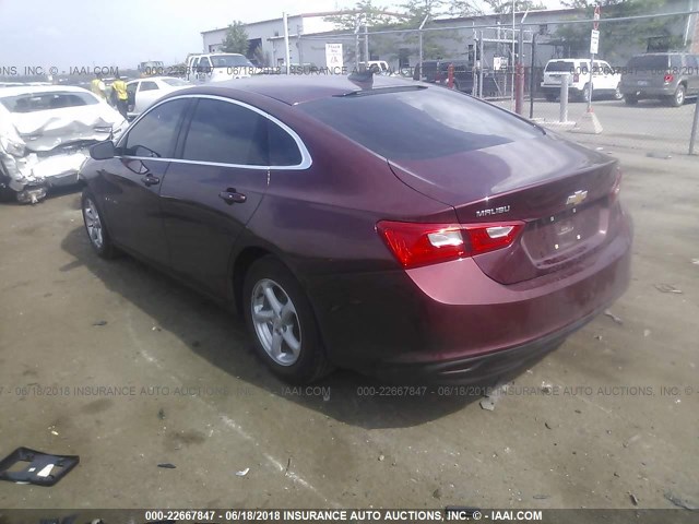 1G1ZB5ST6GF218353 - 2016 CHEVROLET MALIBU LS BURGUNDY photo 4
