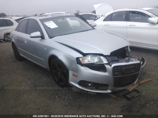 WAUAF78E98A065380 - 2008 AUDI A4 2.0T GRAY photo 1