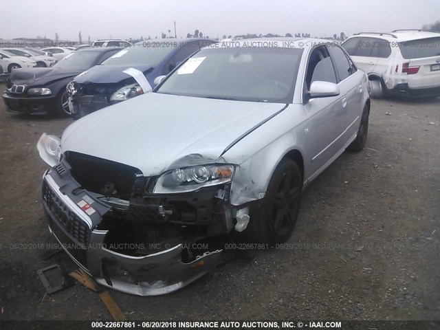 WAUAF78E98A065380 - 2008 AUDI A4 2.0T GRAY photo 2