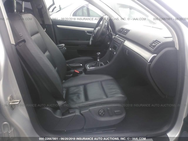 WAUAF78E98A065380 - 2008 AUDI A4 2.0T GRAY photo 5