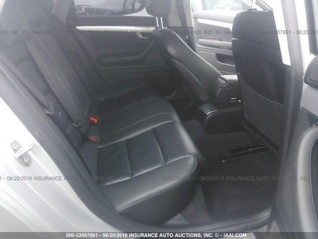 WAUAF78E98A065380 - 2008 AUDI A4 2.0T GRAY photo 8