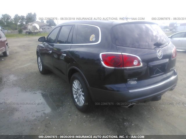 5GAEV23D79J149788 - 2009 BUICK ENCLAVE CXL Bleu foncé photo 3