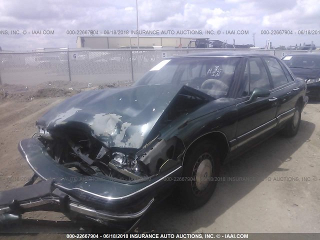 1G4HR53L4PH473967 - 1993 BUICK LESABRE LIMITED GREEN photo 2