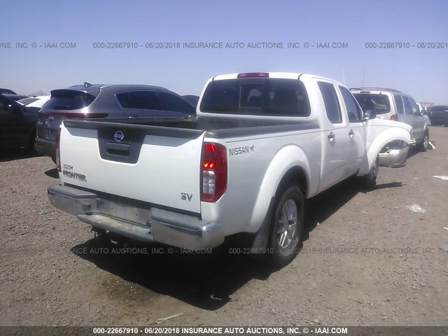 1N6AD0FRXEN708942 - 2014 NISSAN FRONTIER SV/SL WHITE photo 4