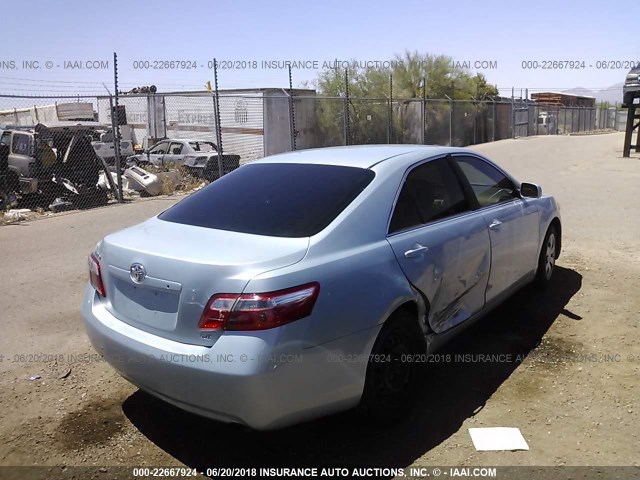 4T1BE46K17U512505 - 2007 TOYOTA CAMRY NEW GENERAT CE/LE/XLE/SE BLUE photo 4