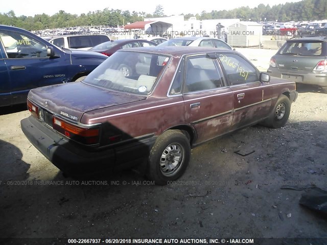 JT2SV21E8H3098844 - 1987 TOYOTA CAMRY DLX BURGUNDY photo 4