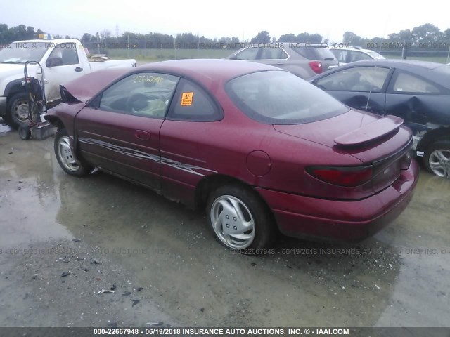 3FAFP11371R209439 - 2001 FORD ESCORT ZX2 RED photo 3