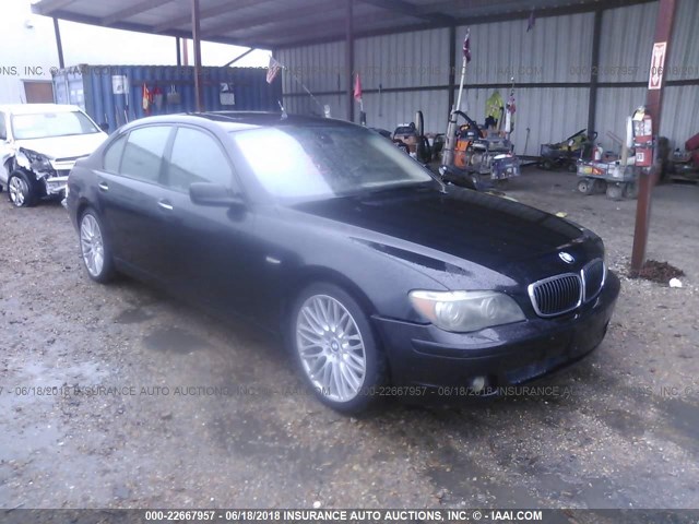 WBAHN83537DT69607 - 2007 BMW 750 BLACK photo 1