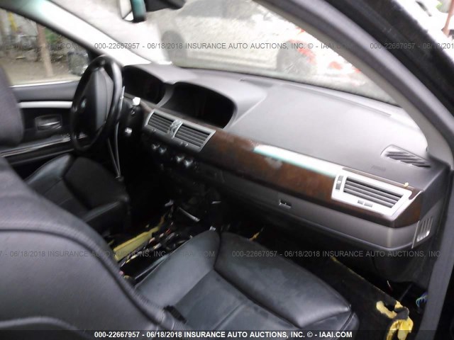 WBAHN83537DT69607 - 2007 BMW 750 BLACK photo 5