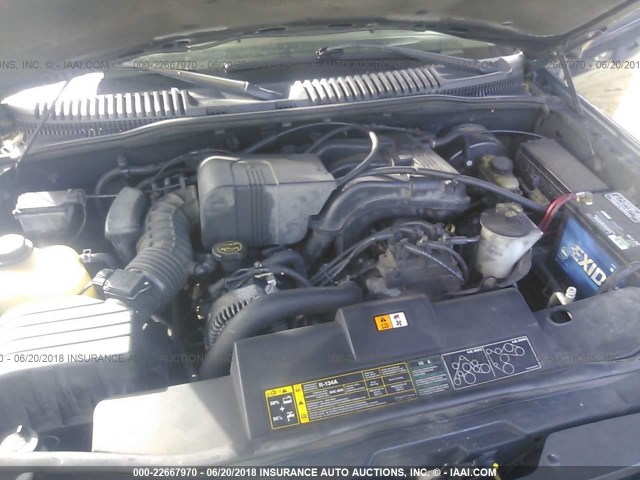 1FMZU72K63UB76112 - 2003 FORD EXPLORER XLS/XLS SPORT BLUE photo 10