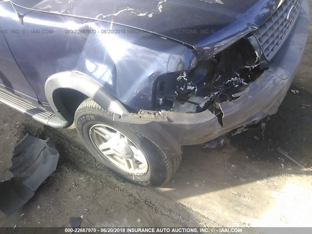 1FMZU72K63UB76112 - 2003 FORD EXPLORER XLS/XLS SPORT BLUE photo 6