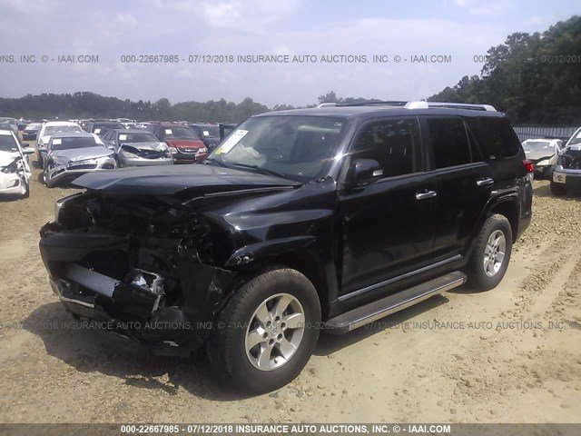 JTEZU5JR8D5053314 - 2013 TOYOTA 4RUNNER SR5/LIMITED BLACK photo 2