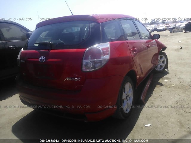 2T1KR32E67C635751 - 2007 TOYOTA COROLLA MATRIX XR RED photo 4