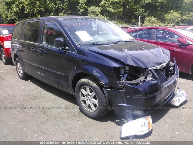 2A4RR2D12AR376339 - 2010 CHRYSLER TOWN & COUNTRY LX BLUE photo 1