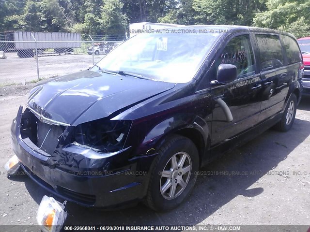 2A4RR2D12AR376339 - 2010 CHRYSLER TOWN & COUNTRY LX BLUE photo 2