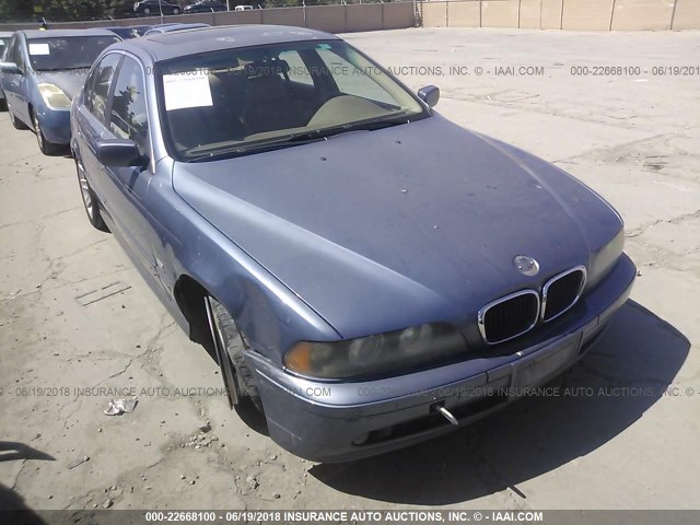 WBADT43432GZ98957 - 2002 BMW 525 I AUTOMATIC BLUE photo 1