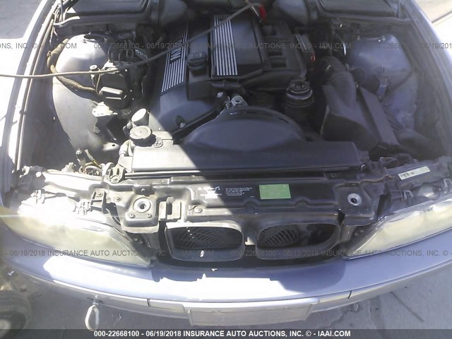 WBADT43432GZ98957 - 2002 BMW 525 I AUTOMATIC BLUE photo 10