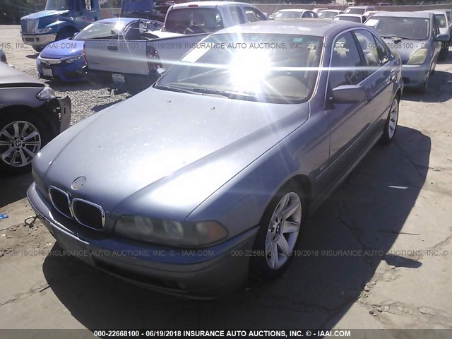 WBADT43432GZ98957 - 2002 BMW 525 I AUTOMATIC BLUE photo 2