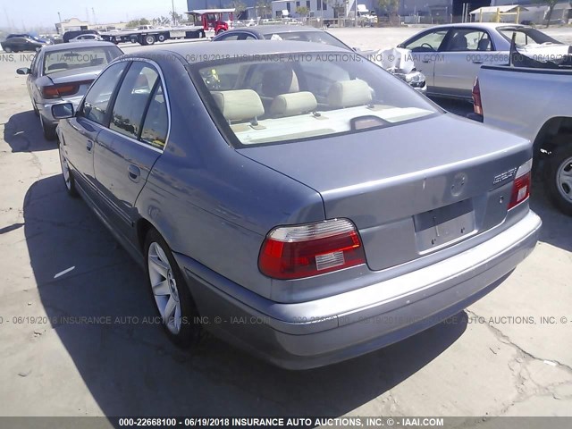 WBADT43432GZ98957 - 2002 BMW 525 I AUTOMATIC BLUE photo 3