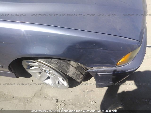 WBADT43432GZ98957 - 2002 BMW 525 I AUTOMATIC BLUE photo 6