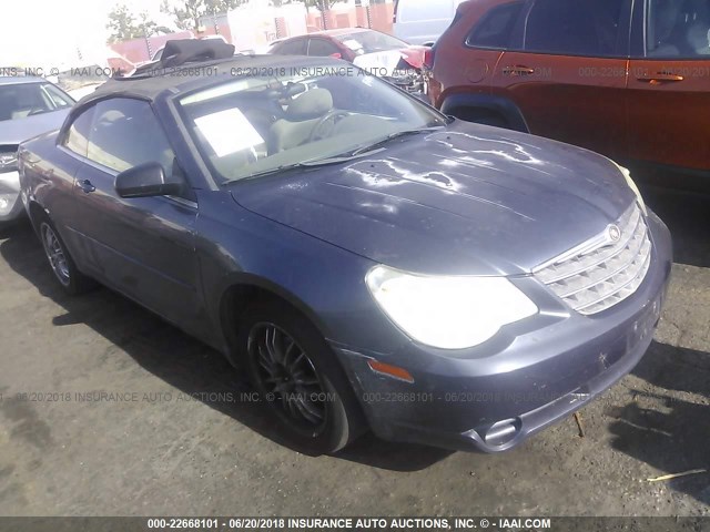 1C3LC45K18N643112 - 2008 CHRYSLER SEBRING BLUE photo 1