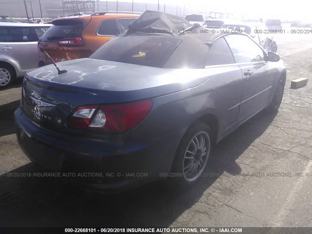 1C3LC45K18N643112 - 2008 CHRYSLER SEBRING BLUE photo 4