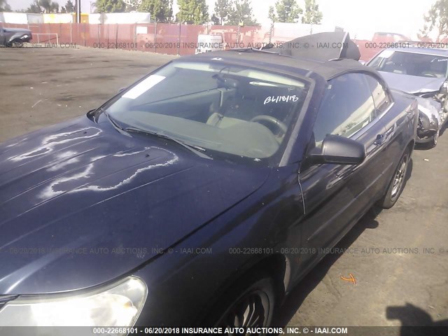 1C3LC45K18N643112 - 2008 CHRYSLER SEBRING BLUE photo 6