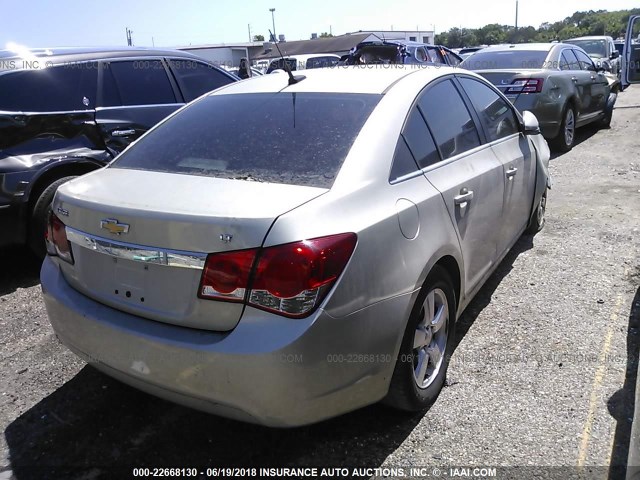 1G1PC5SB1D7201526 - 2013 CHEVROLET CRUZE LT GOLD photo 4