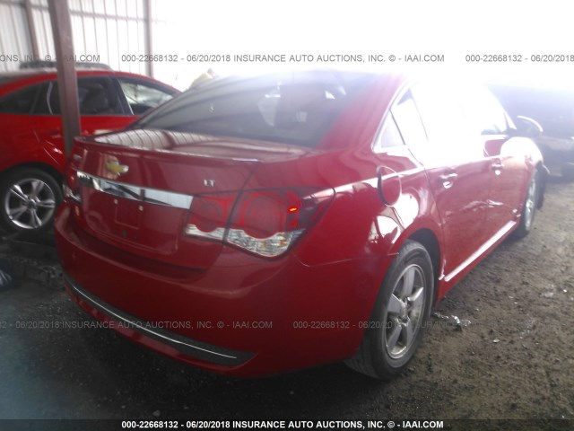 1G1PE5SB8G7180205 - 2016 CHEVROLET CRUZE LIMITED LT RED photo 4