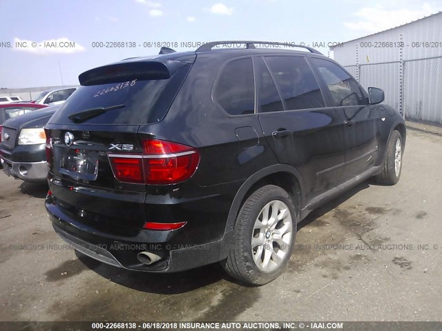 5UXZV4C55BL406458 - 2011 BMW X5 XDRIVE35I BLACK photo 4