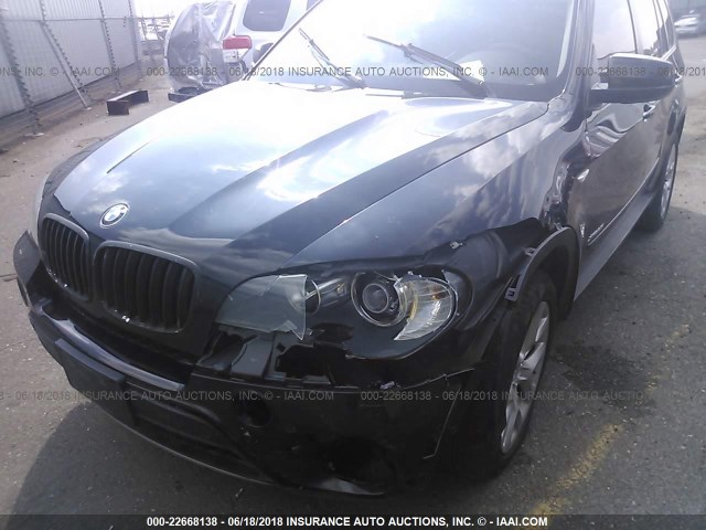 5UXZV4C55BL406458 - 2011 BMW X5 XDRIVE35I BLACK photo 6