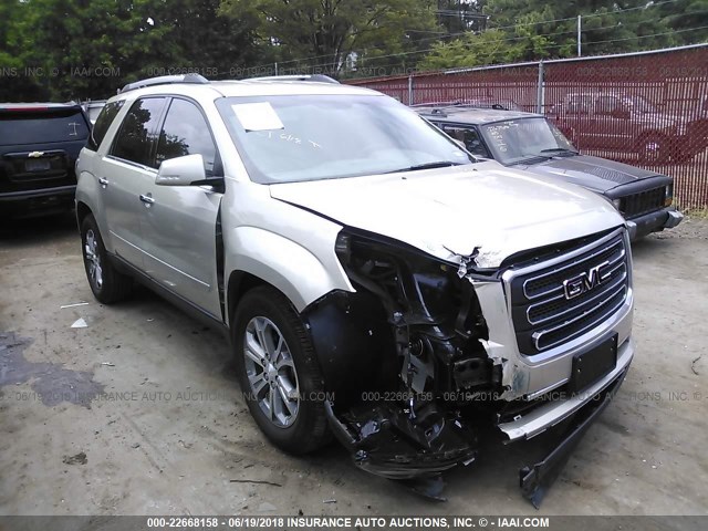 1GKKRRKD1GJ143969 - 2016 GMC ACADIA SLT-1 SILVER photo 1