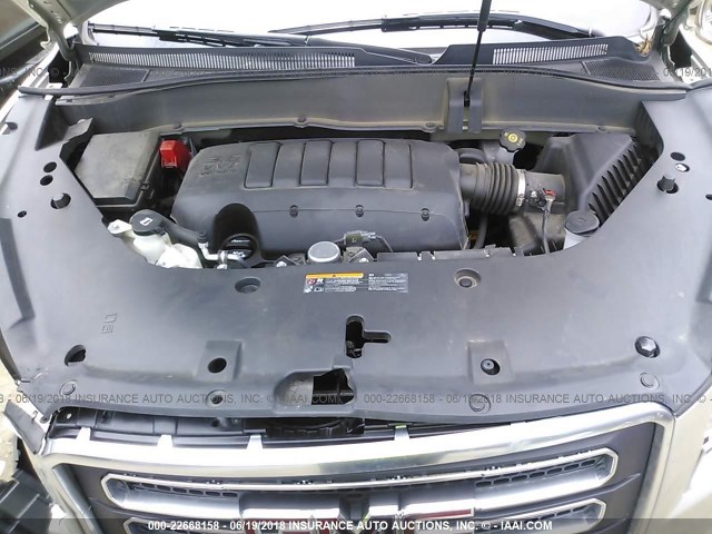 1GKKRRKD1GJ143969 - 2016 GMC ACADIA SLT-1 Сріблястий фото 10