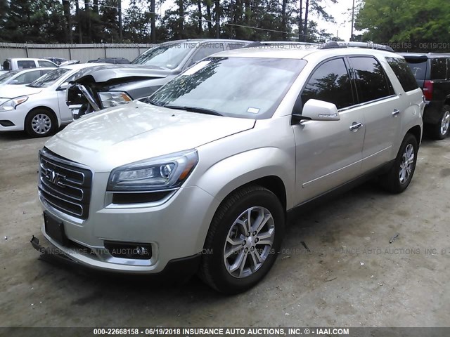 1GKKRRKD1GJ143969 - 2016 GMC ACADIA SLT-1 SILVER photo 2