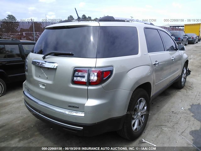 1GKKRRKD1GJ143969 - 2016 GMC ACADIA SLT-1 Сріблястий фото 4