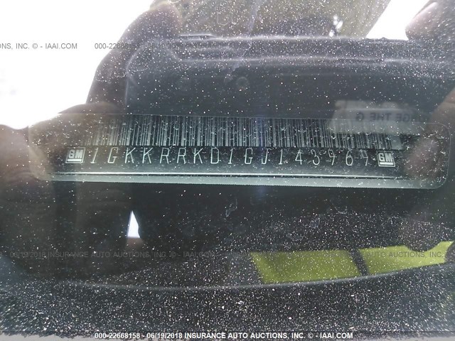 1GKKRRKD1GJ143969 - 2016 GMC ACADIA SLT-1 Сріблястий фото 9