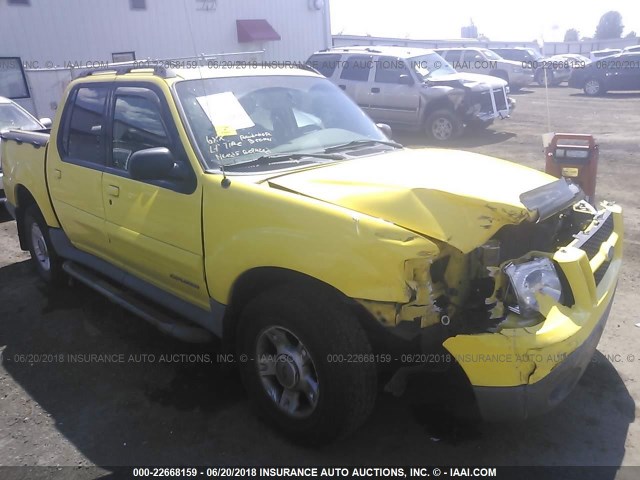 1FMZU77E32UC38552 - 2002 FORD EXPLORER SPORT TR  YELLOW photo 1