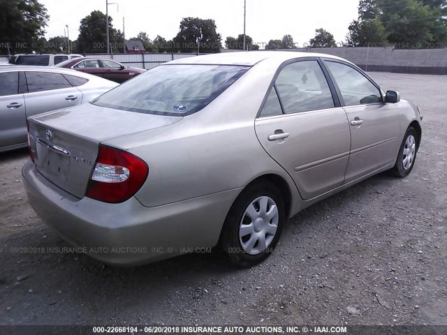 4T1BE32K33U731122 - 2003 TOYOTA CAMRY LE/XLE/SE Qızıl foto 4