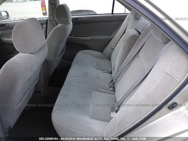 4T1BE32K33U731122 - 2003 TOYOTA CAMRY LE/XLE/SE Qızıl foto 8