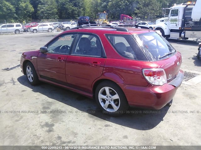 JF1GG61677G813620 - 2007 SUBARU IMPREZA 2.5I RED photo 3