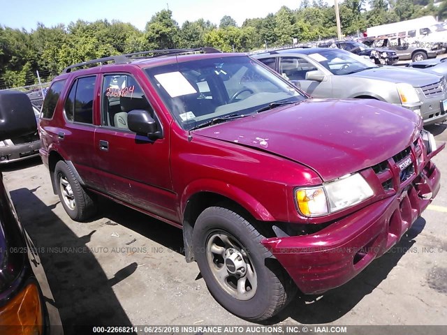 4S2DM58W544314838 - 2004 ISUZU RODEO S MAROON photo 1