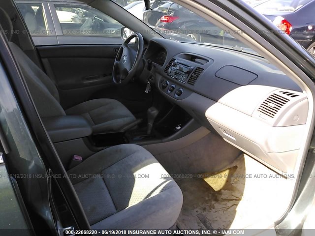 4T1BE32K84U351274 - 2004 TOYOTA CAMRY LE/XLE/SE მწვანე ფოტო 5