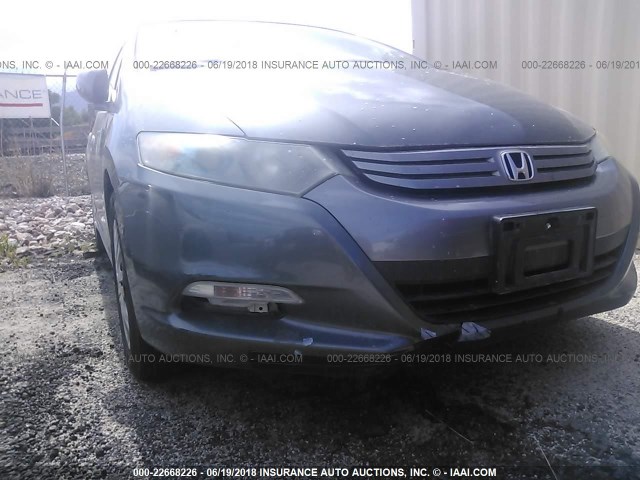 JHMZE2H56AS040379 - 2010 HONDA INSIGHT LX GRAY photo 6