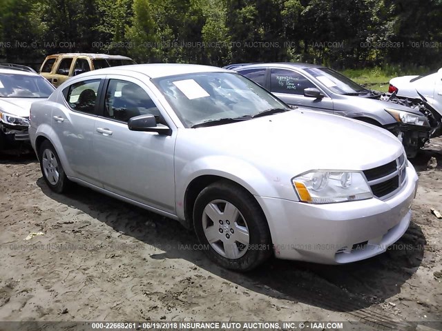 1B3CC4FB5AN171627 - 2010 DODGE AVENGER SXT SILVER photo 1