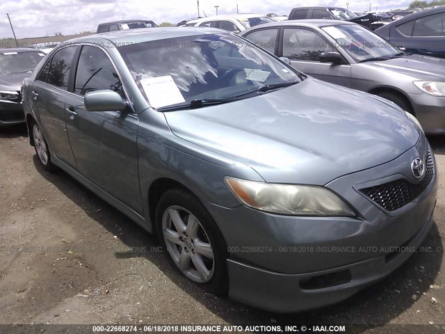 4T1BE46K19U920456 - 2009 TOYOTA CAMRY SE/LE/XLE GREEN photo 1