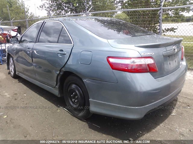 4T1BE46K19U920456 - 2009 TOYOTA CAMRY SE/LE/XLE GREEN photo 3