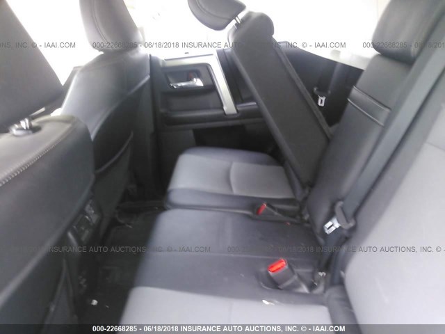 JTEBU5JR6G5286808 - 2016 TOYOTA 4RUNNER SR5 PREM/LTDL/TRAIL/TRD WHITE photo 8