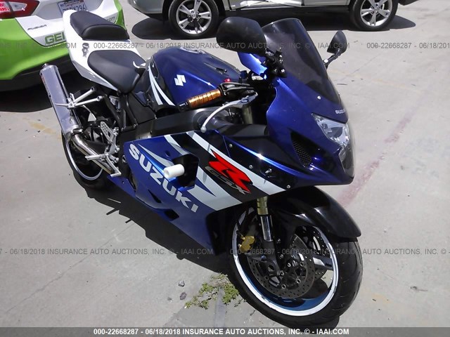 JS1GN7CA242101901 - 2004 SUZUKI GSX-R600 K BLUE photo 1